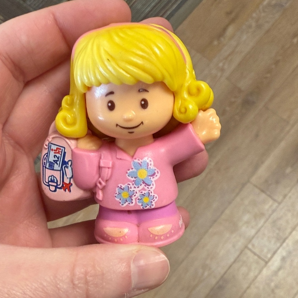Fisher-Price Little People Pink and Yellow Toy Figure